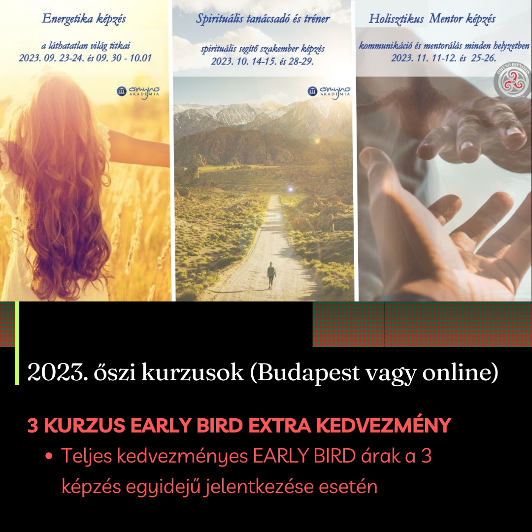 2023. ŐSZI KÉPZÉSEK - 3 kurzus egyidejű jelentkezése - SZEPTEMBERI RÉSZLET